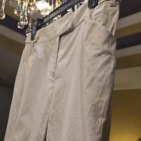 ANTONIO MELANI Cream and Gray Flare Pants - Picture 5 of 14